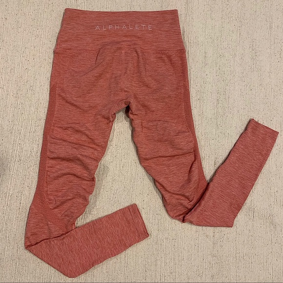 Alphalete Aero rose pink seamless leggings small - Picture 2 of 11